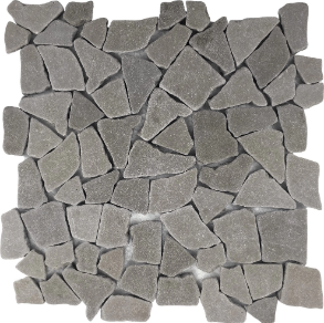 Mini Opus Grey Reconstituted Stone Mosaic Interlocking - stone tile